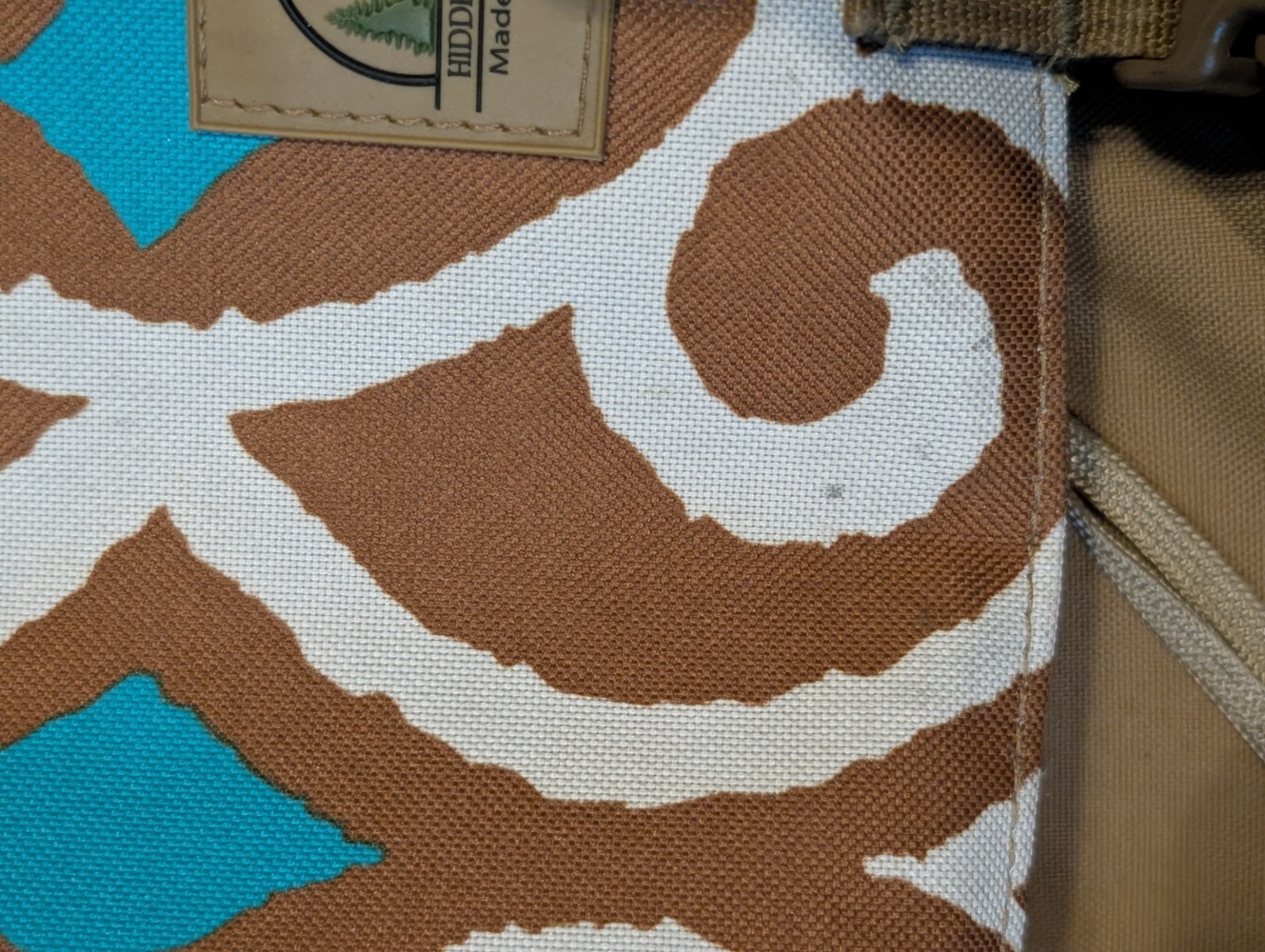 Hidden Woodsmen Model 23 Backpack (Coyote with Coyote Teal Pattern) 2