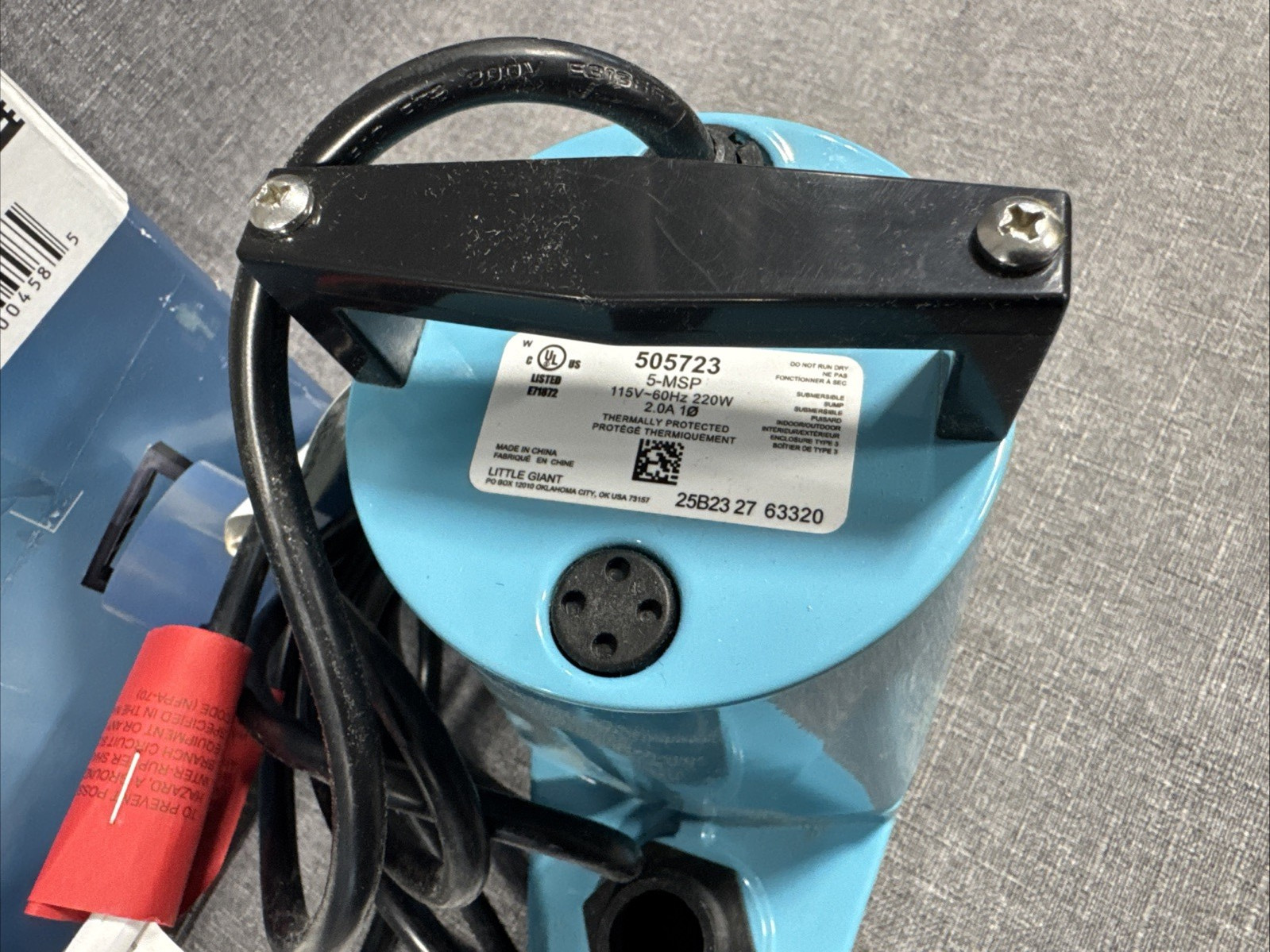 Little Giant 5-MSP Submersible Utility Pump 1/6 HP 24 GPM 1" Discharge Open Box gallery