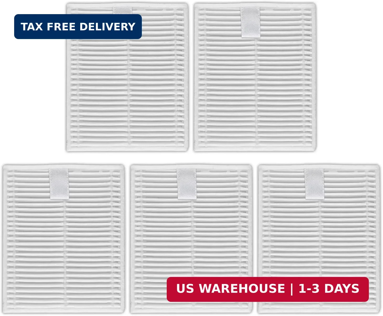 (5 Pack) Q7M5, Q7M5+, Q7L5, Q7L5+ Replacement HEPA Filters for Roborock Q7 M5, Q gallery