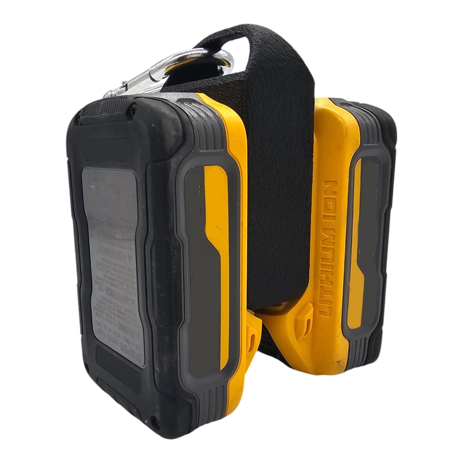 Mini Carrier Compact 20V Battery Holder for DeWalt w/ Carabiner Clip gallery