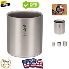 Lightweight Stacking Titanium Mug TW-123 – Ideal for Camping and Everyday Use