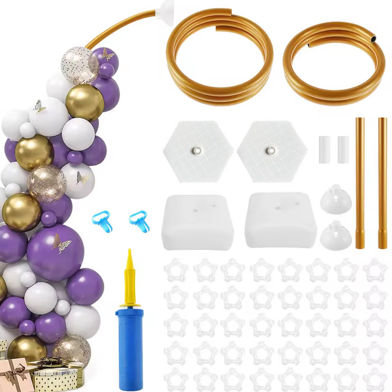 Balloon Arch Stand Kit 8.2ft & 5ft Frame with Stand Base Birthday Party Supplies gallery