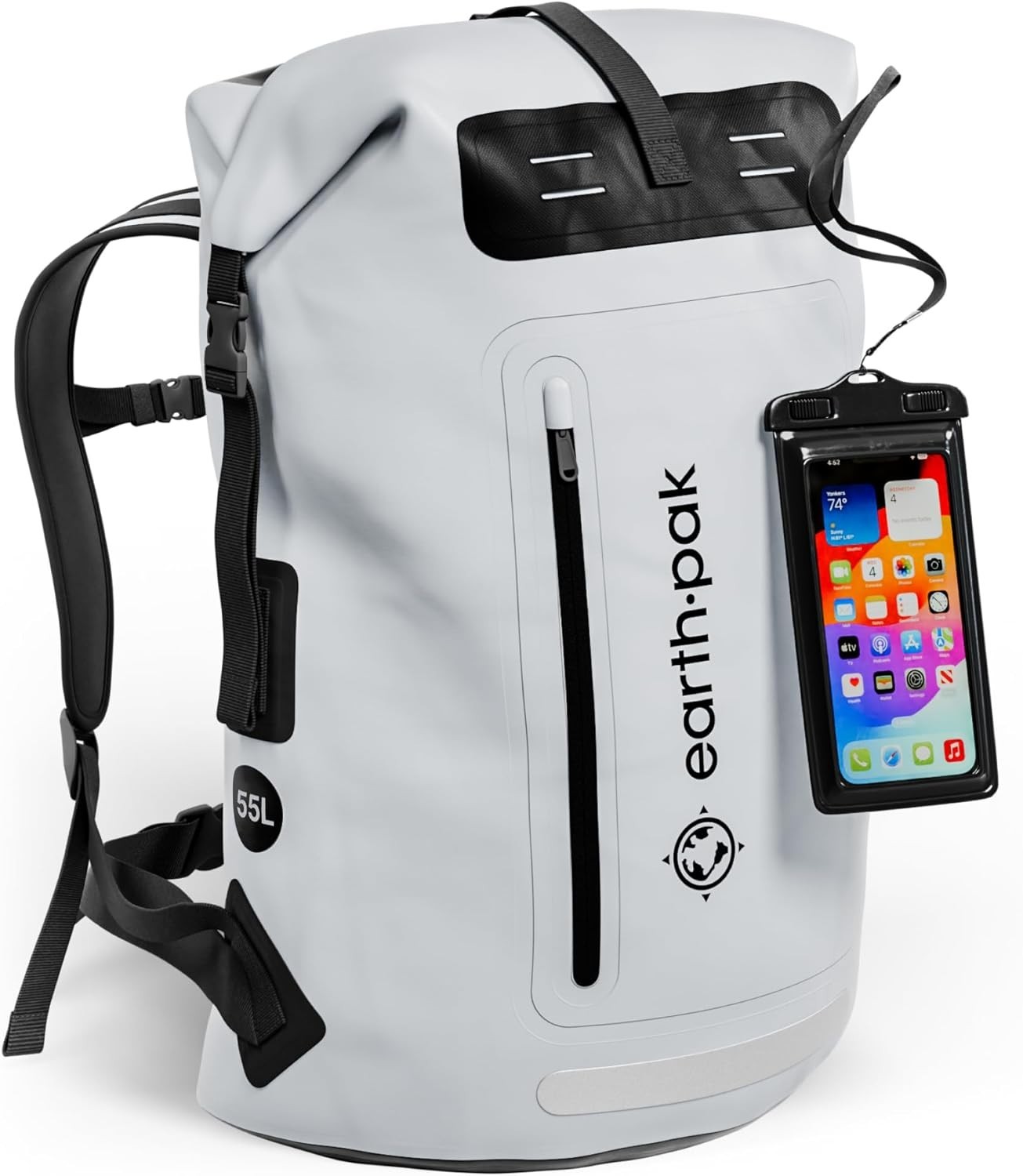 Waterproof Backpack - Heavy Duty Hiking Backpack - Roll-Top Closure Bag - Cus... 2