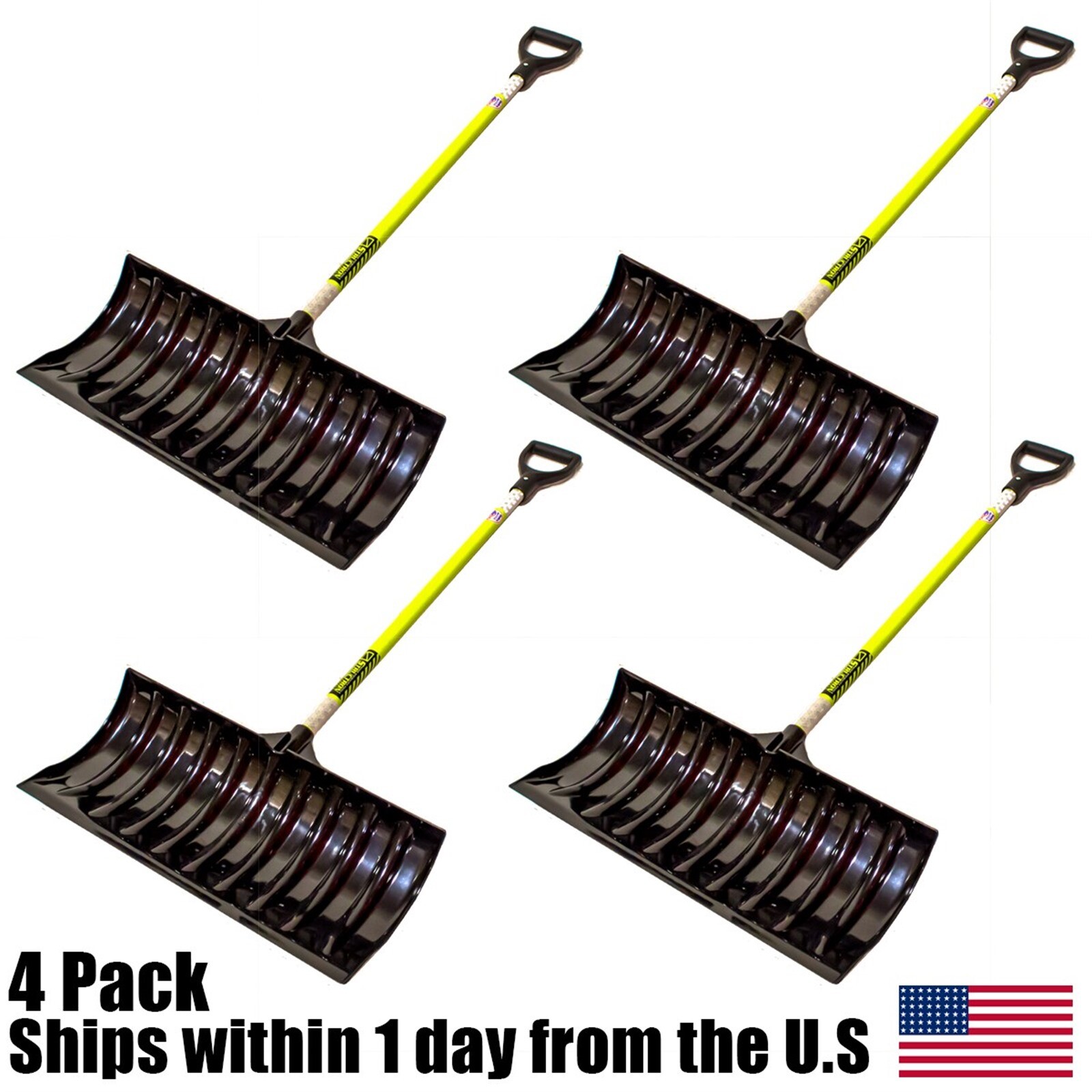 24" Seymour Structron Commercial ABS Fiberglass Snow Shovel Pusher PP100 4 pack gallery