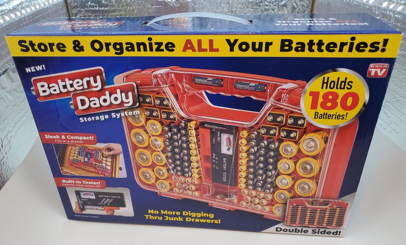 180 Battery Daddy Storage System Caddy Organizer with Case and Tester. gallery