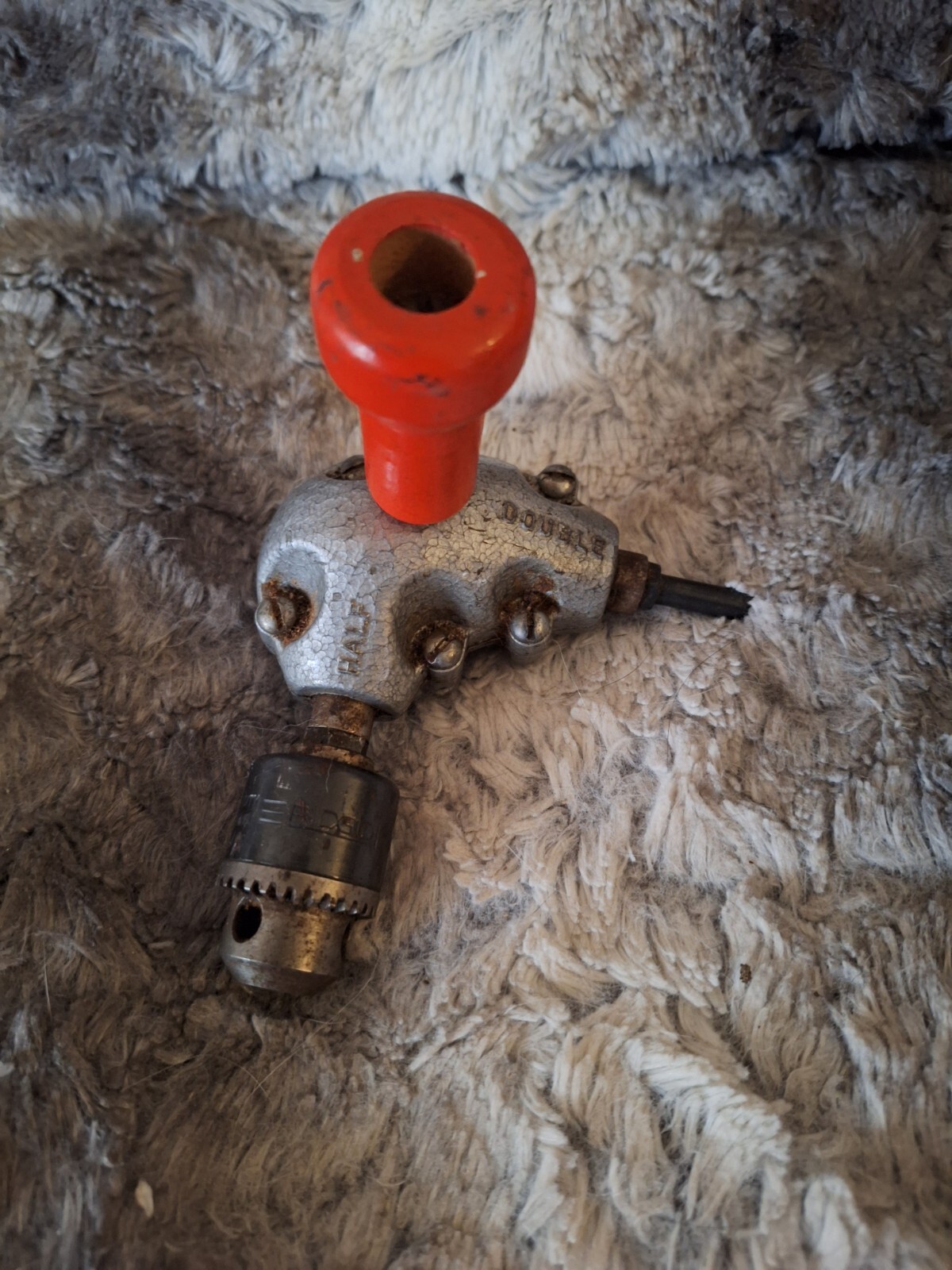 Ridged Multi Craft 90 Degree Drill Drive Handle Vintage Tool gallery