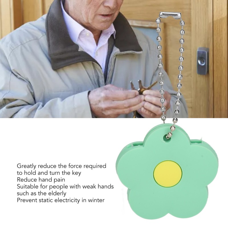 5Pcs Key Turner Aid PVC Cover Protector Elderly Grip Accessories For Home Petal gallery