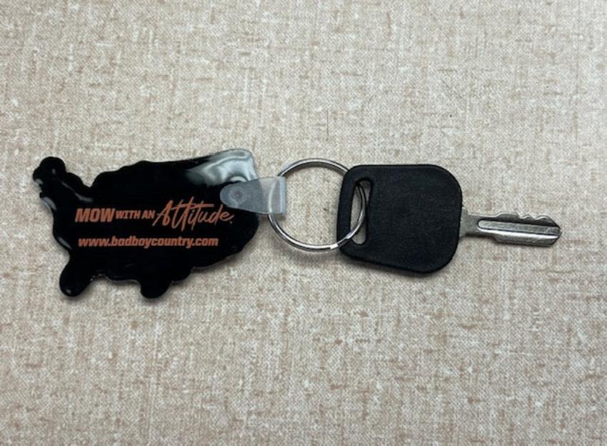 Bad Boy Mowers USA Ignition Key and Keychain 042-9000-00 and 402-0003-02 gallery