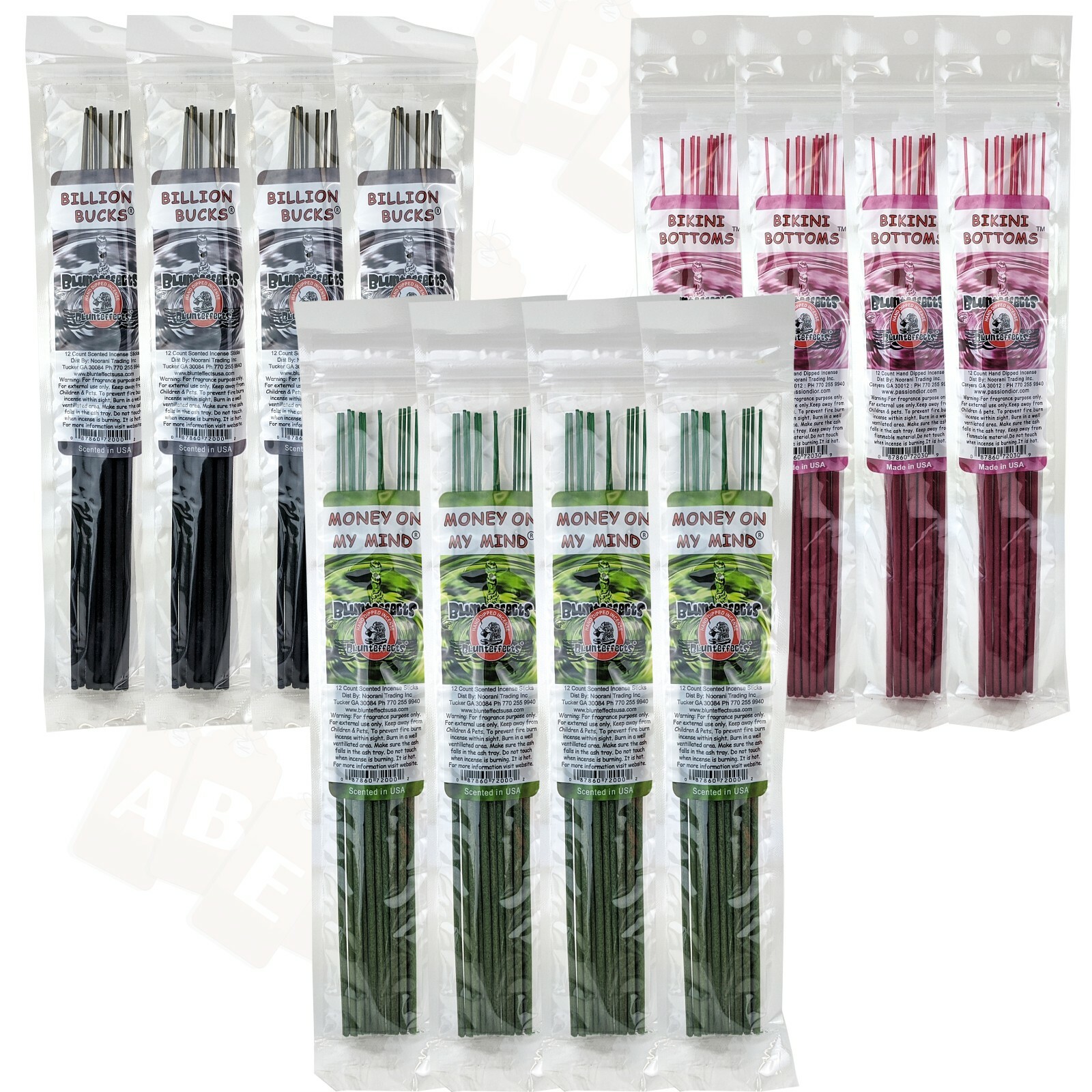 4-PACK BluntEffects Incense Sticks Air Freshener, 11", Hand Dipped, YOU CHOOSE gallery