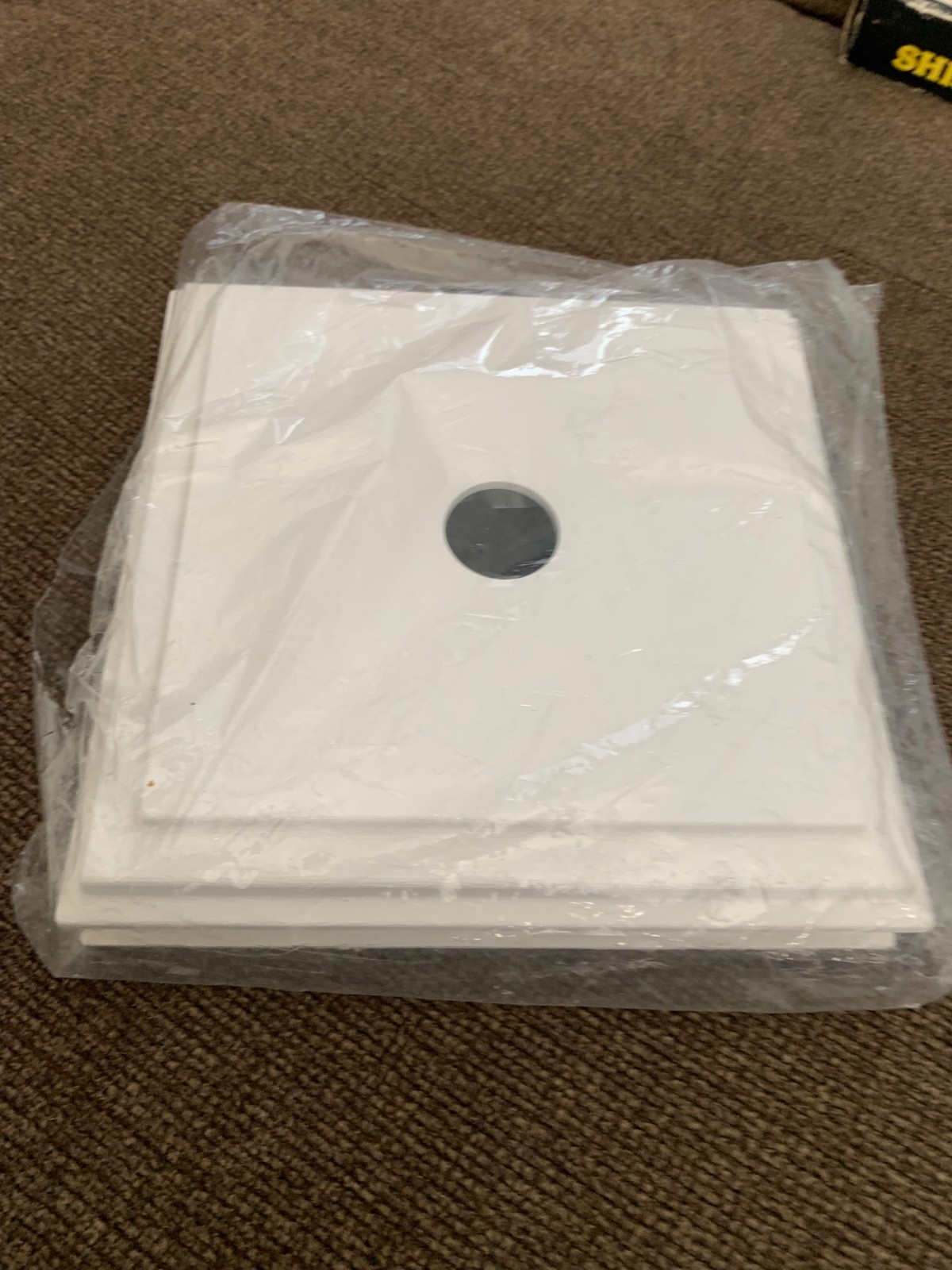 Vinyl Siding Square Standard Mounting Block - 7-1/2" - Universal Fit - White 000 gallery