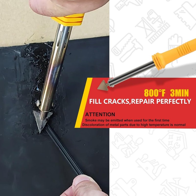 Plastic Welder Kit Hot Stapler Repair 2 in 1 Car Bumper Crack Fix 1000pcs gallery