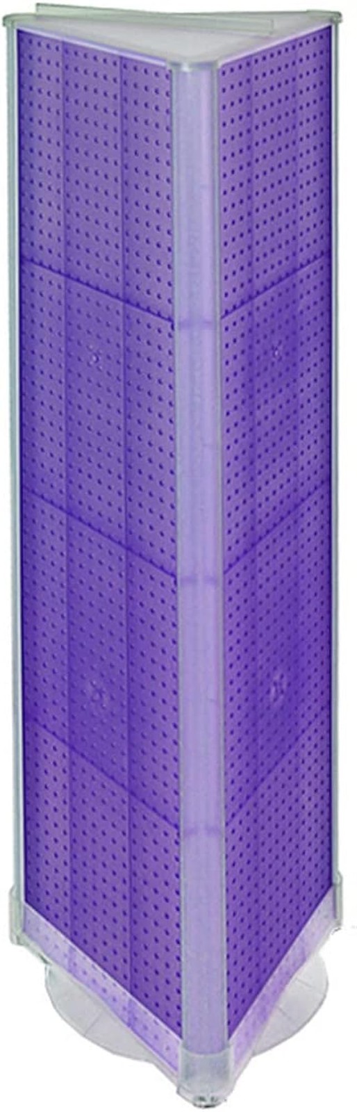 Azar 700450-PUR Three-Sided Spinning Pegboard, Purple Translucent Pegboard - Pur gallery