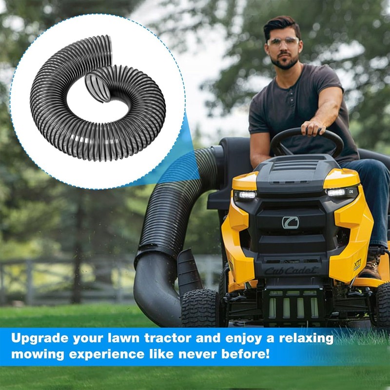 8"Width Lawn Leaf Vac Vacuum Grass Catcher Bagger Flexible 42" 46"Hose Universal gallery