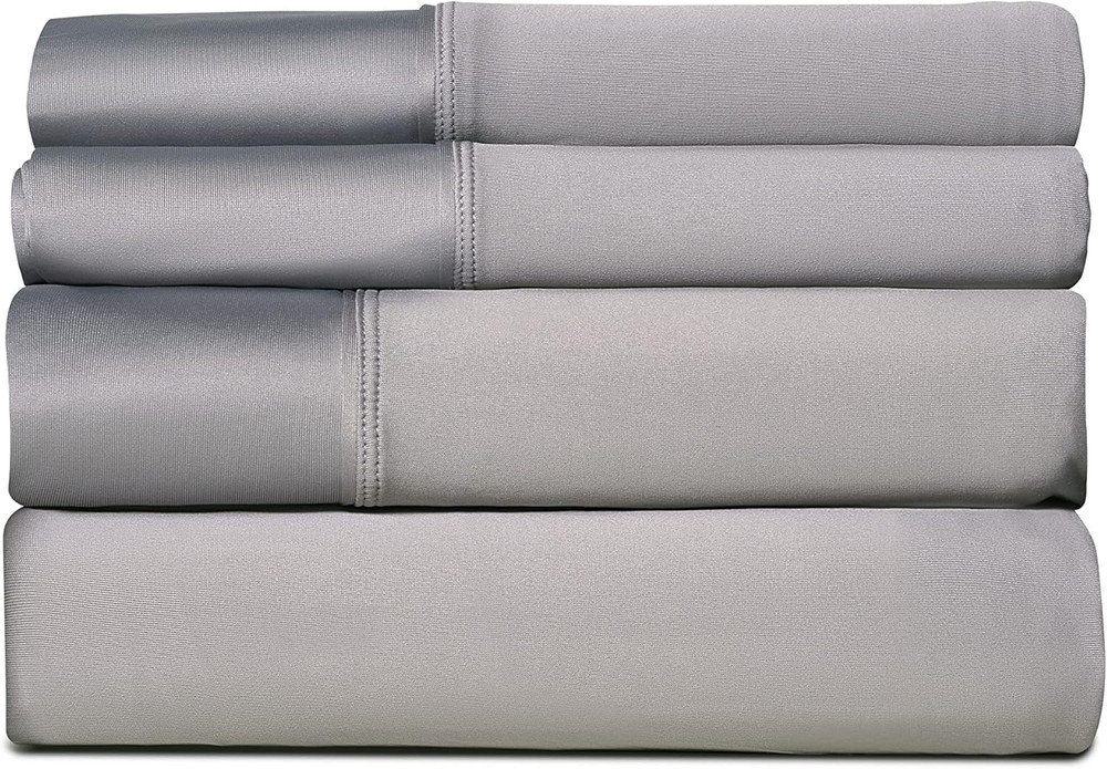 SHEEX - Active Comfort Cooling Sheets Set (King/California King) Pewter - Moistu