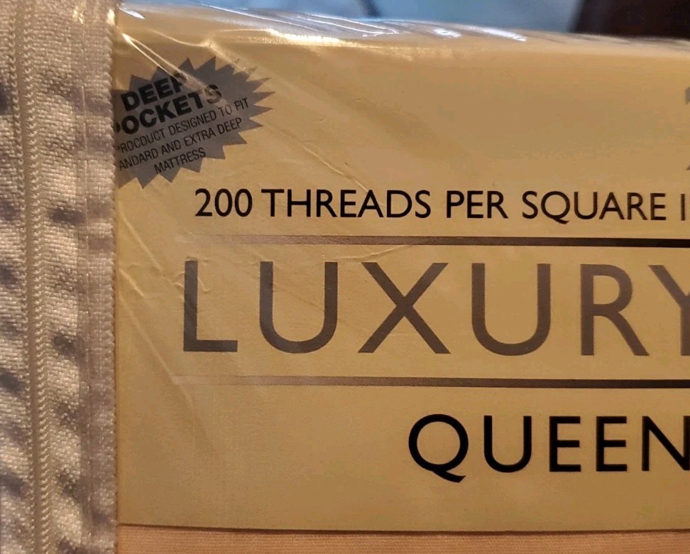BRAND NEW Luxury Percale Queen Sheet Set Standard & Deep Mattress 200 Thread gallery