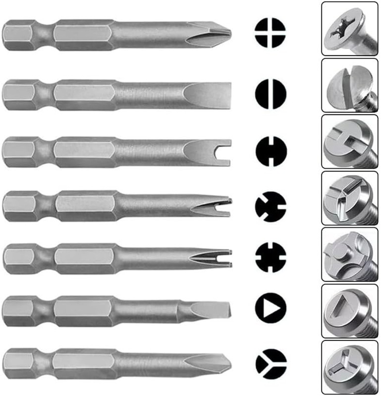 13pc Security Screwdriver Bit Set 1/4" Hex Shank Y-Type Spanner Triangle 50mm gallery