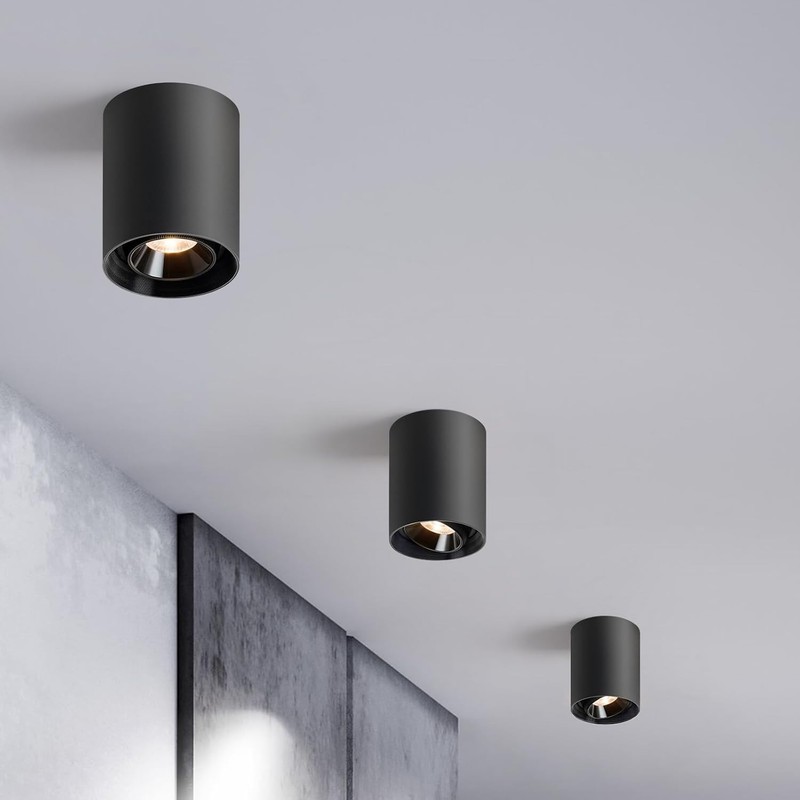 Modern LED Ceiling Light 3-Pack Black Dimmable 20W 1300LM 3000K–6000K Flush Moun gallery