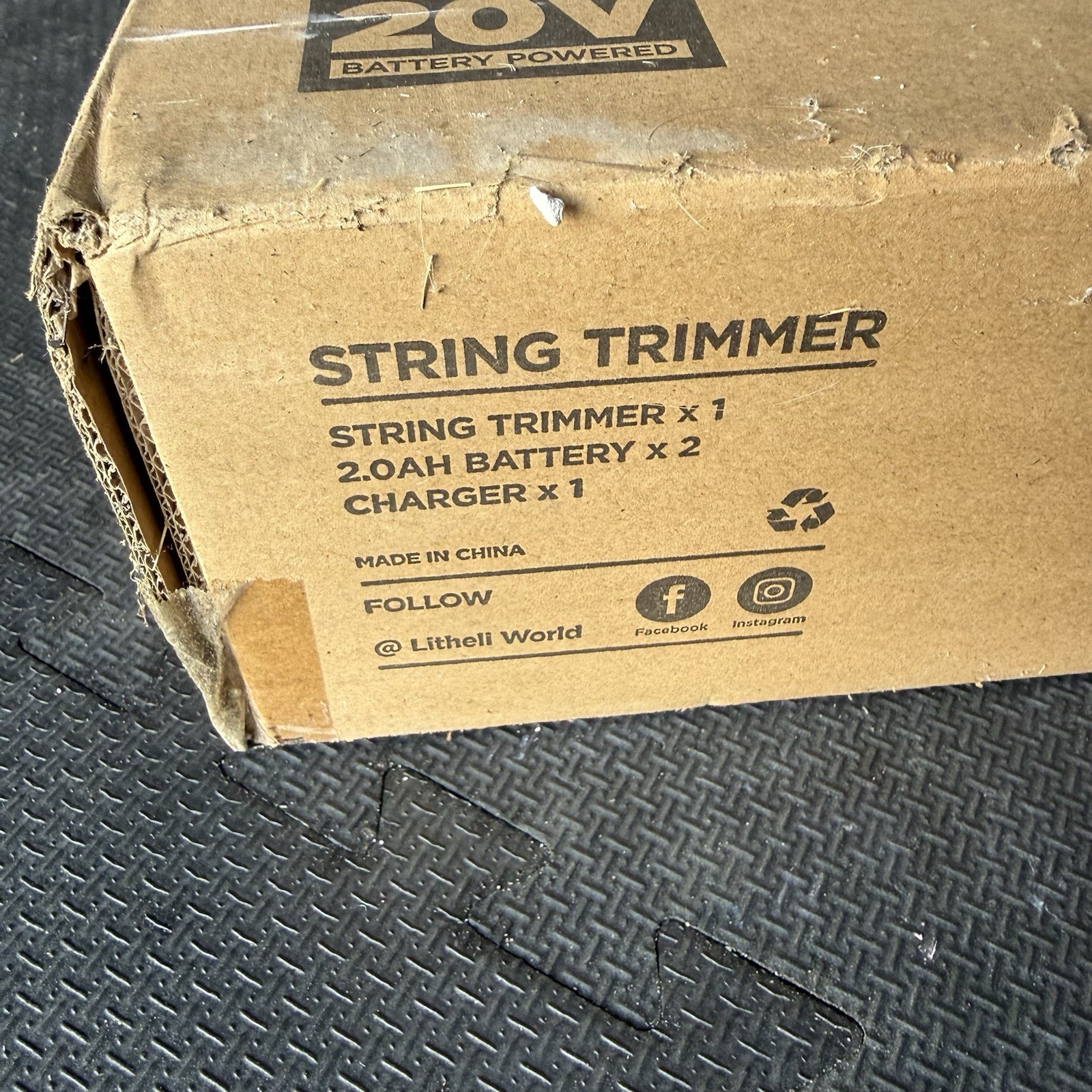 Litheli 20V 12 Inch Cordless String Trimmer/Edger 2 X 2.0Ah Battery Powered gallery