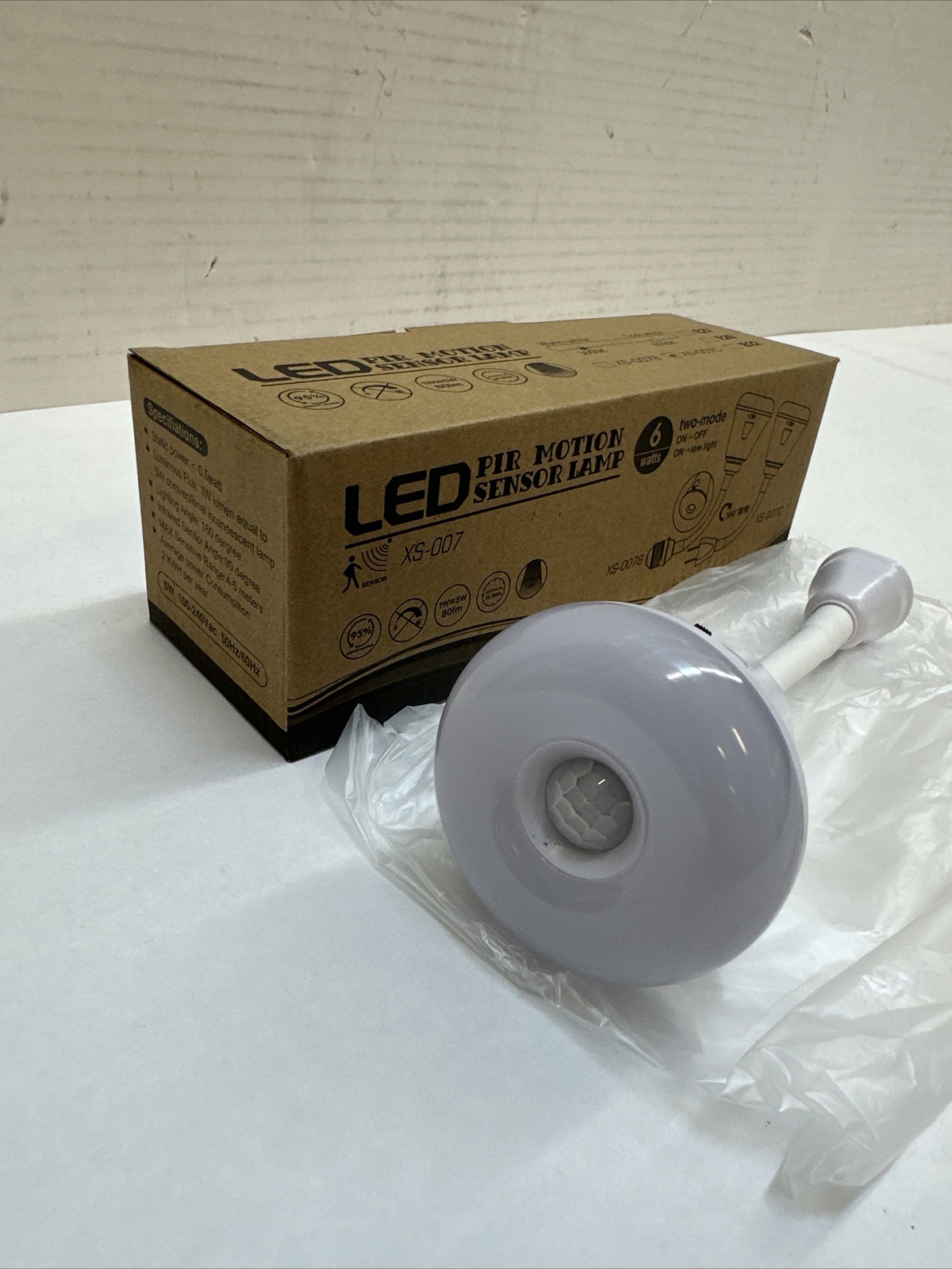 Plug in Motion Sensor Night Light, LED Infrared Sensor Light 6W Light AC 85-265V gallery