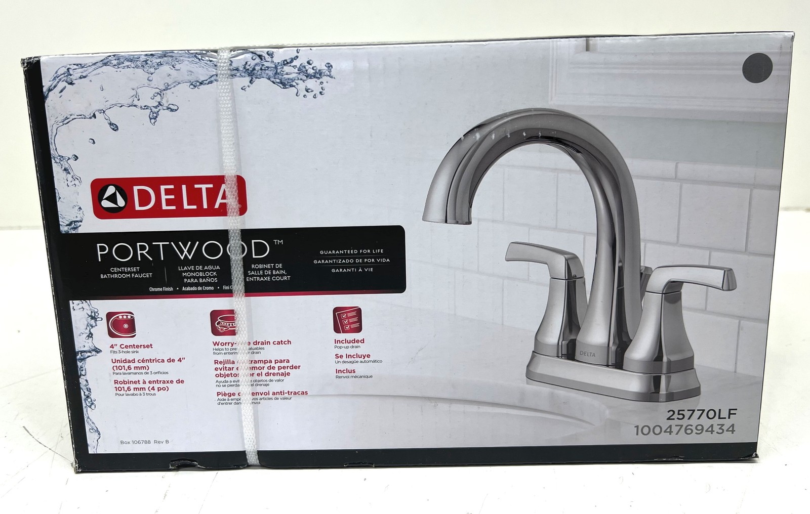 Delta Portwood 4 in. Centerset 2-Handle Bathroom Faucet in Chrome gallery