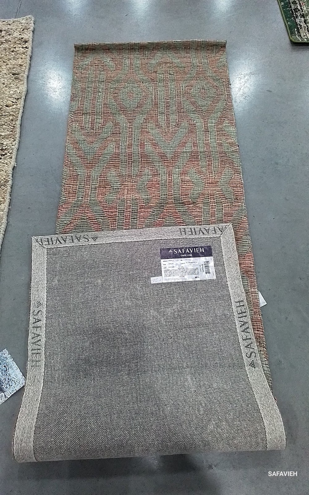 BLUE / RUST 2'-3" x 8'-0" Flaw in Rug, Reduced Price 1172799083 CAP414A-28 gallery
