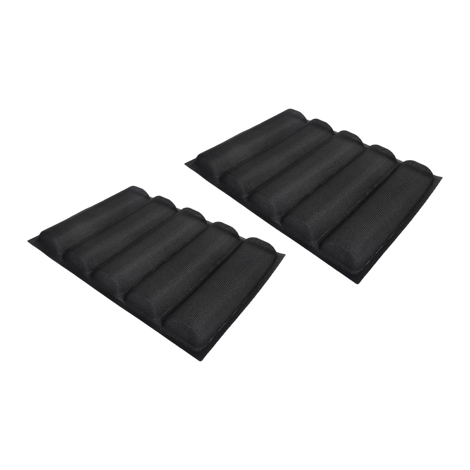2 PCS French Bread Pan Food Mat 5 Loaf Non-Stick Baking Liners V8L95476 gallery