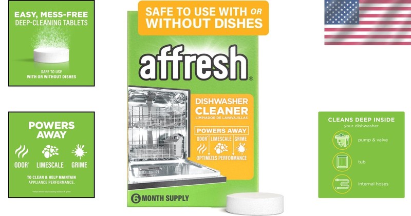 Dishwasher Cleaner Tablets 6 Count Helps Remove Odor Limescale Bacteria gallery