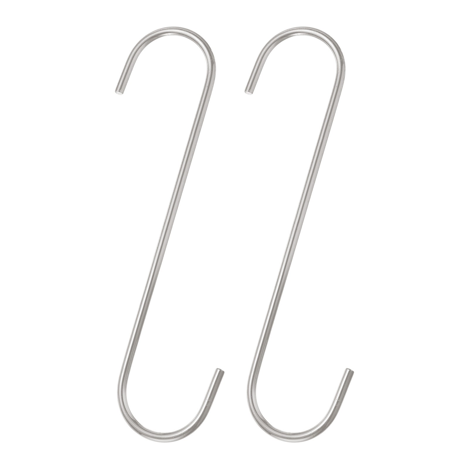 2pcs Long S Hooks 8 Inch S-shaped Hanging Hooks for Hanging Plant Silver gallery
