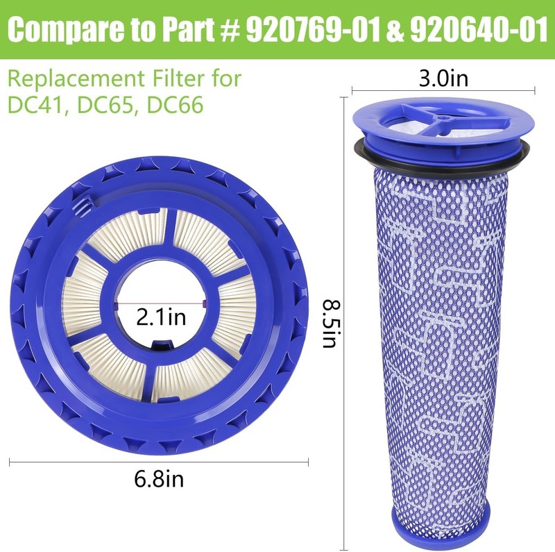 Replacement Filter for DC41 DC65 DC66 Animal Multi Floor and Ball Vacuums gallery