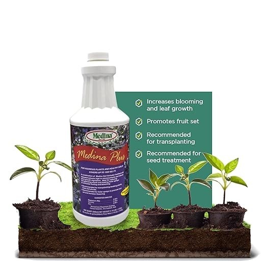 Medina Plus Liquid Fertilizer Stimulates Blooming Fruiting Rooting 32 fl oz gallery