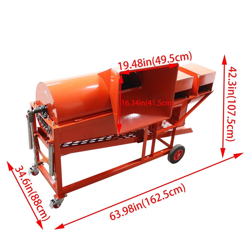  ﻿ 220V Automatic Chestnut Spiny Husk Peeler Sheller 800-1000kg/h w/ Double Fan gallery