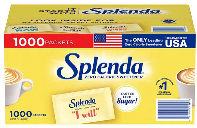 Splenda No Calorie Sweetener Portion Packets 1000 ct 2.2 lbs gallery