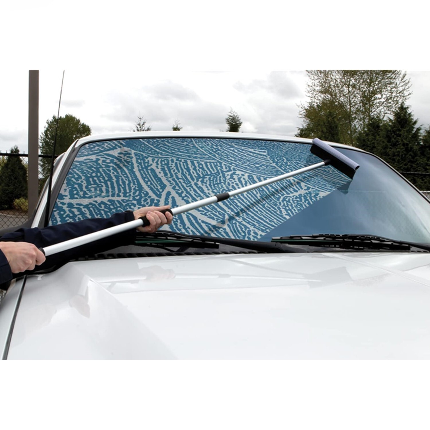 2x Extendable Window Squeegee Cleaner Long Handle Car Cleaning Window Glass 38" gallery