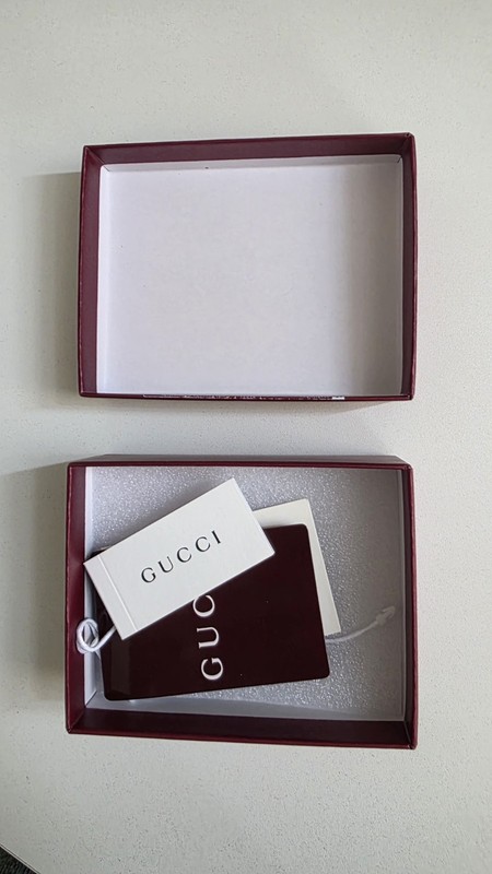 Gucci Red Solid Rectangular Paper Gift Box 2 Counts 5×3 5in New Condition Box gallery