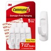 5 lb Large Utility Hooks, 7 Hooks and 12 Strips, Damage-Free Hanging Wall Hoo... gallery