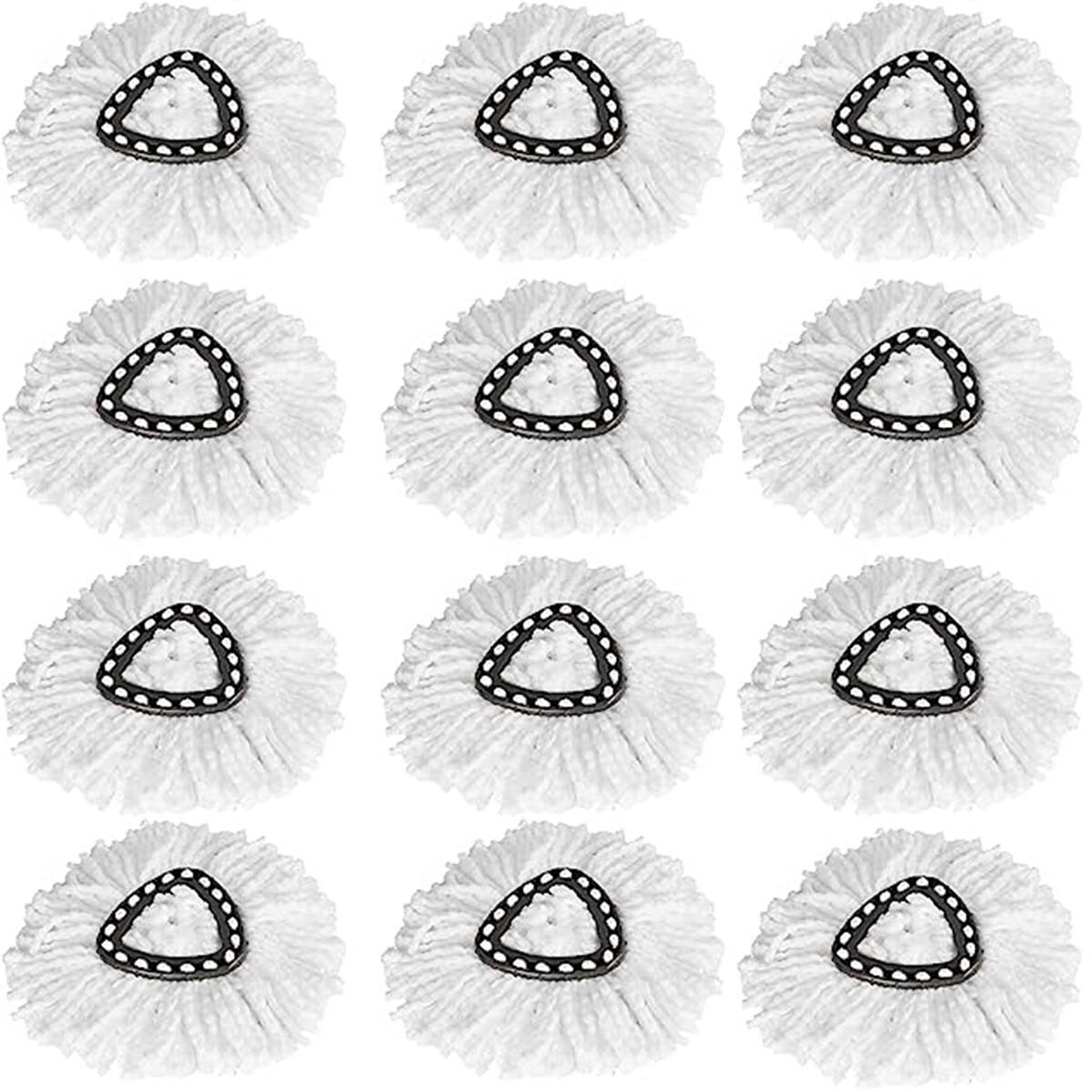 Reusable 360 Degree Replacement Mop Head, Triangular Microfiber Mop Pad gallery