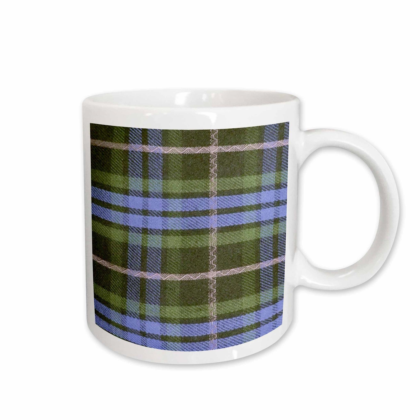 3dRose Blue and Green tartan pattern with black and grey gray - plaid checks che gallery