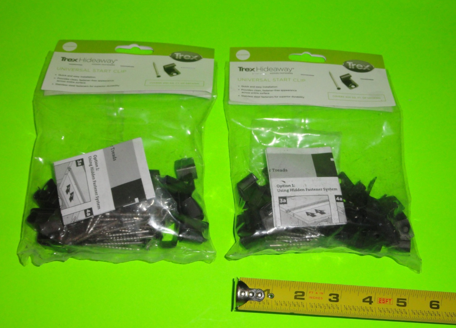 (2x)- Trex Hideaway Universal Starter Clip 36 pc 400 Sq Ft Kits UNIVSTARTCLIP01 gallery