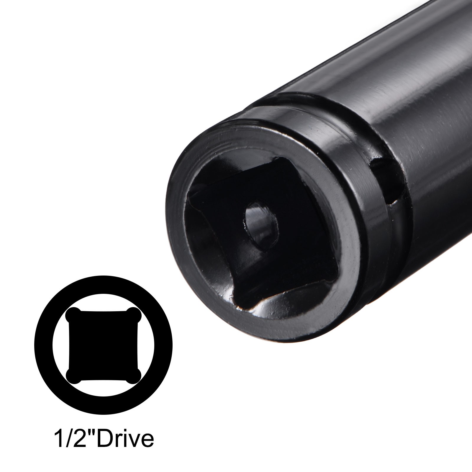 1/2" Drive by 6-Point Impact Socket 6" Length 21mm Deep CR-V Metric gallery