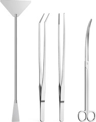 4Pcs Aquascaping Tools Kit, Aquascape Tools Long and Strong Planted Aquarium Tw