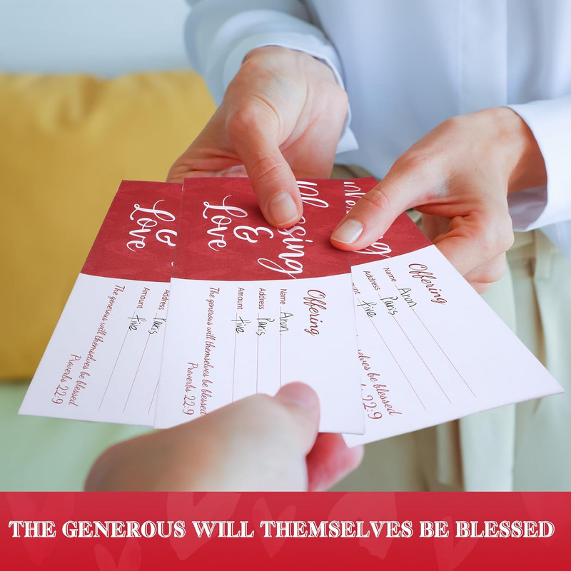 200 Pcs Church Offering Envelopes Tithe and Offering Envelopes for Church Blessi gallery