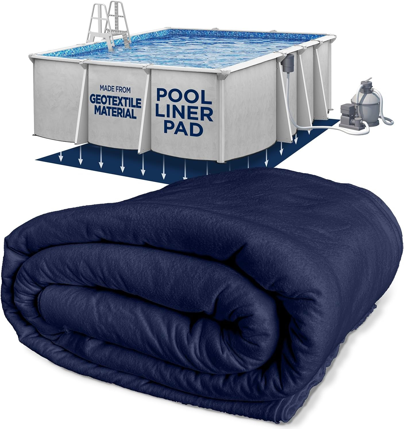 12-Foot-By-20-Foot Rectangle Pool Liner Pad for above Ground Pools - Rectangle P gallery
