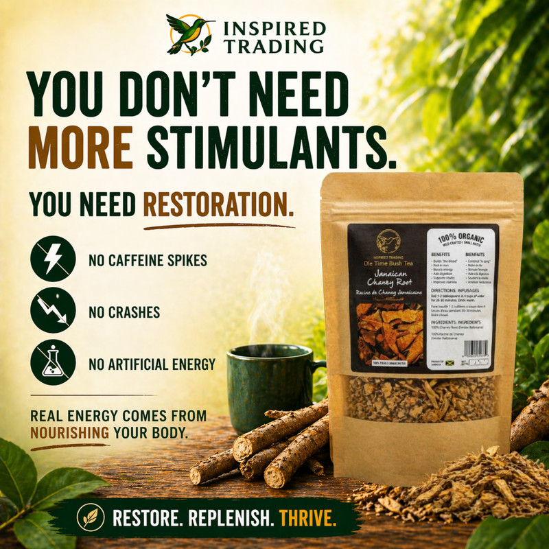 Jamaican Chaney Root Tea 2 Pack Dried Strong Back Roots Herbal Tea gallery