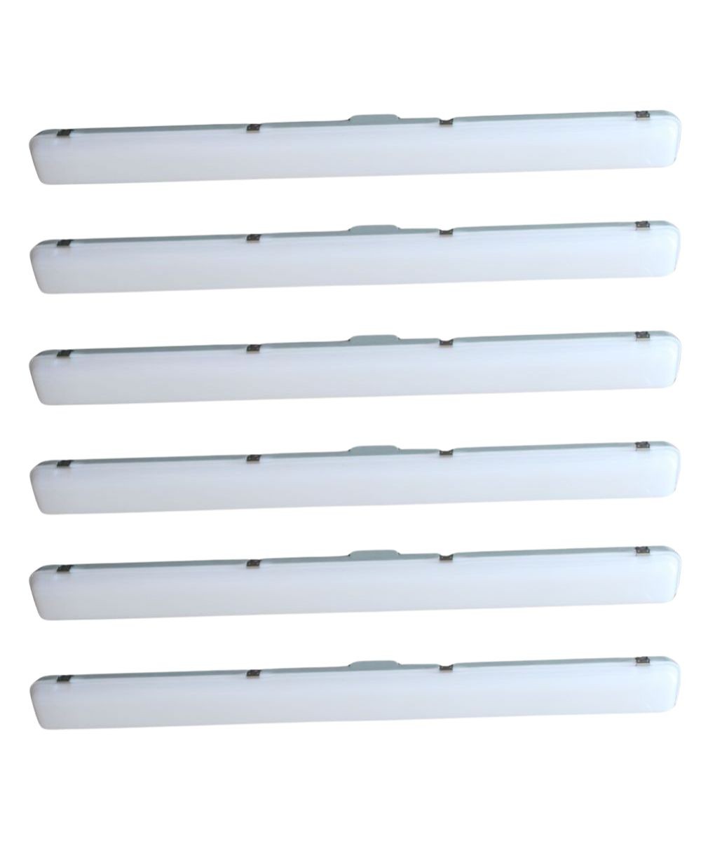 50"w Linear Vapor Tight 1-Light Integrated LED Light Strip [6 PACK] gallery