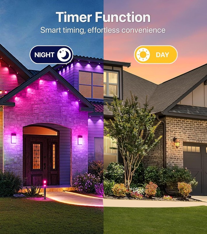 Smart Outdoor Permanent Eaves Lights For House Roof Party Holiday Decoration gallery