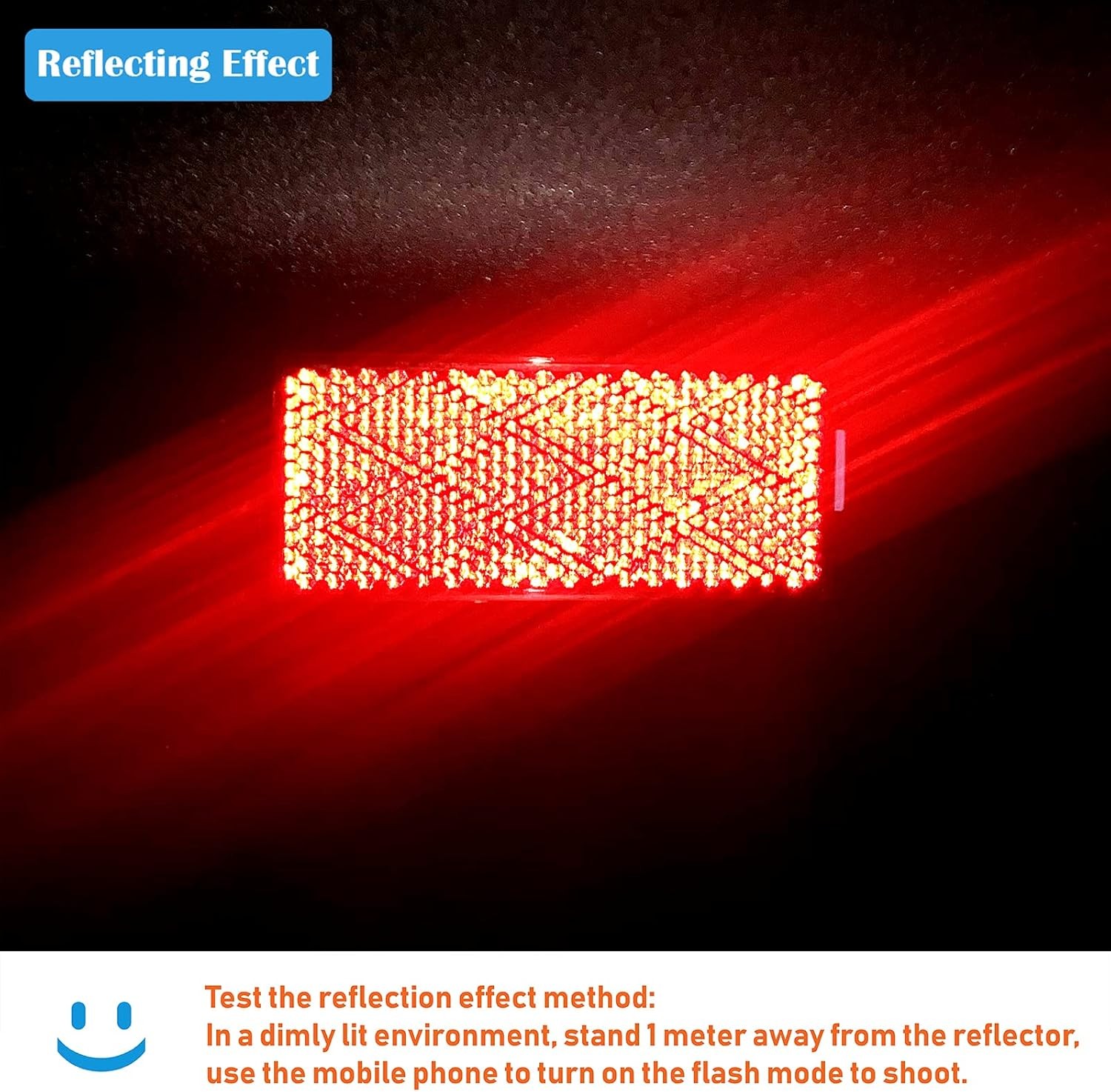 DOT CCC 2pcs Rectangle Reflector Self Adhesive Stick on Trailer Dri Color: Red gallery