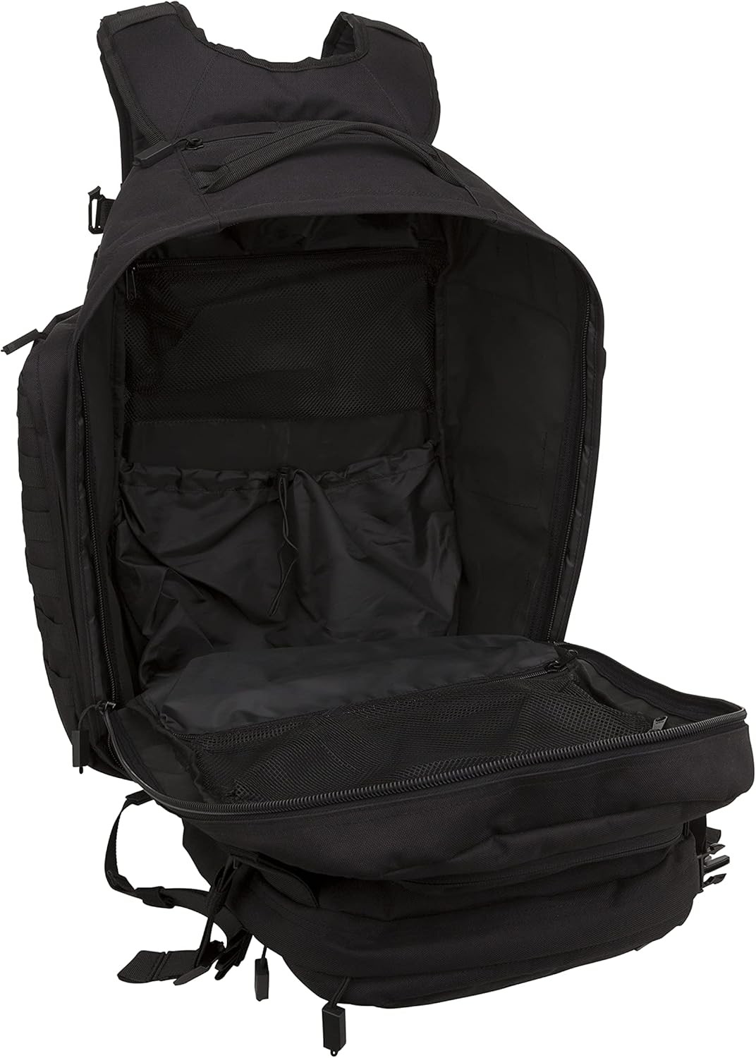 64.3L Tactical Internal Frame Backpack Large Capacity Hiking Pack Black 5