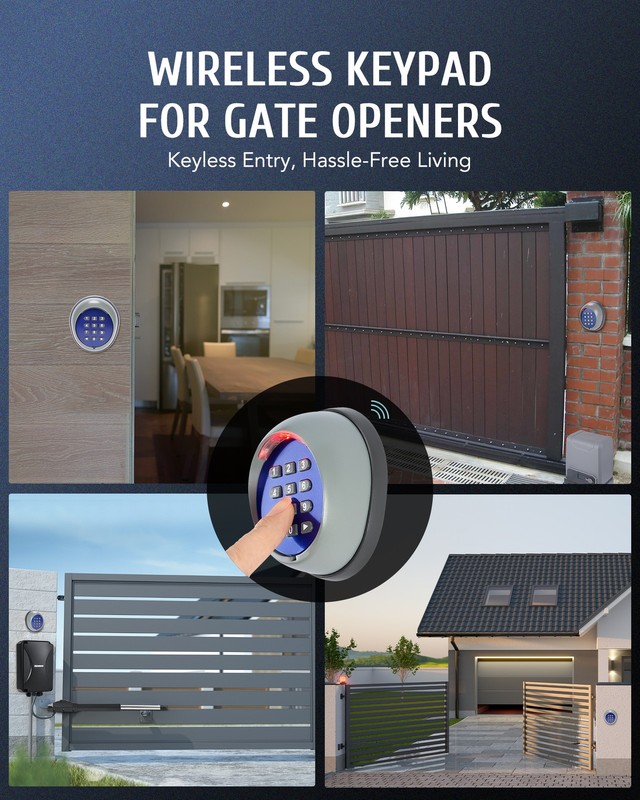 CO-Z Wireless keypad Remote Operator Panel forSliding Gate Opener Home Security gallery