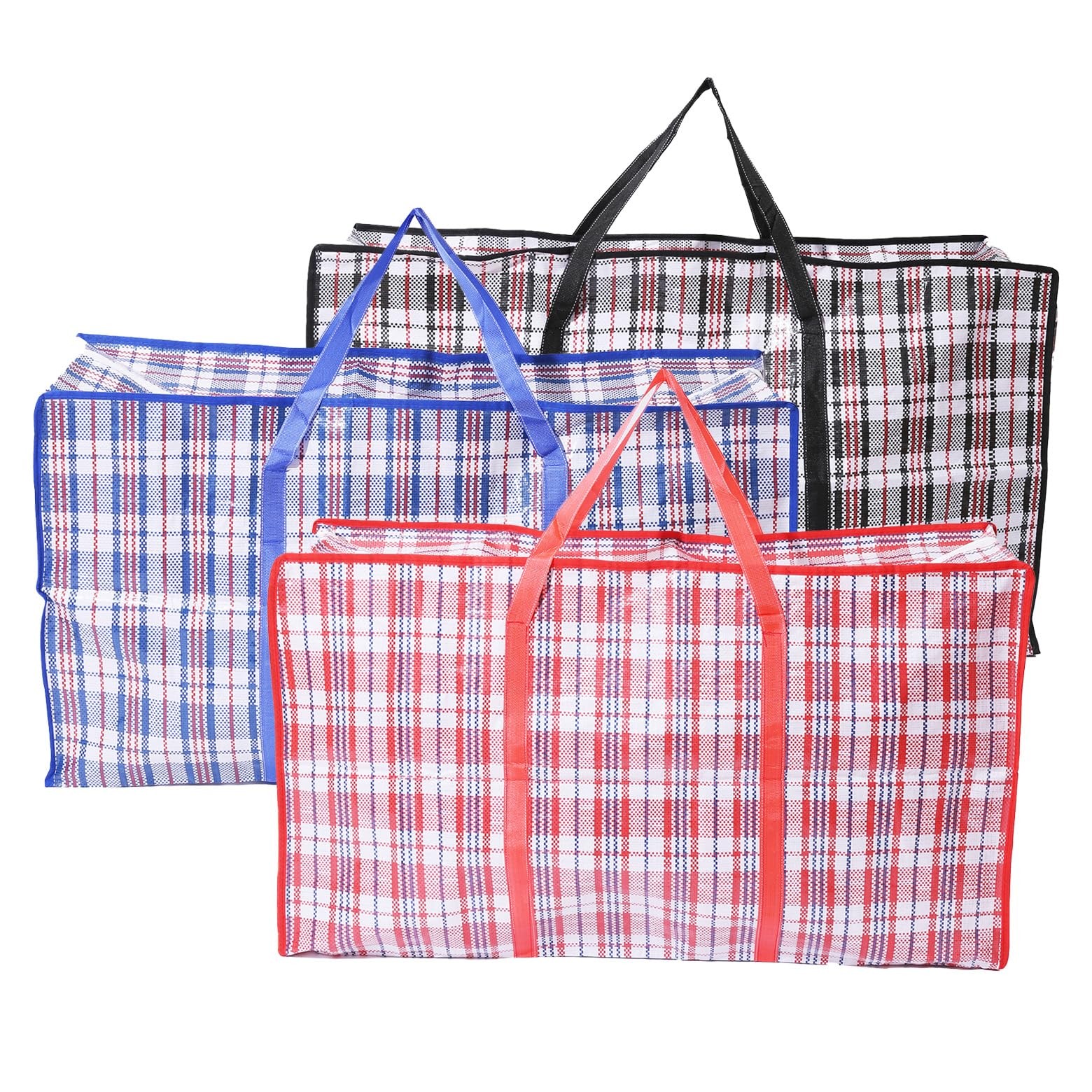 XXL Checkered Moving & Storage Bags, 3 Pack Extra Large 130L/34 Gal (35.4 x 1... gallery