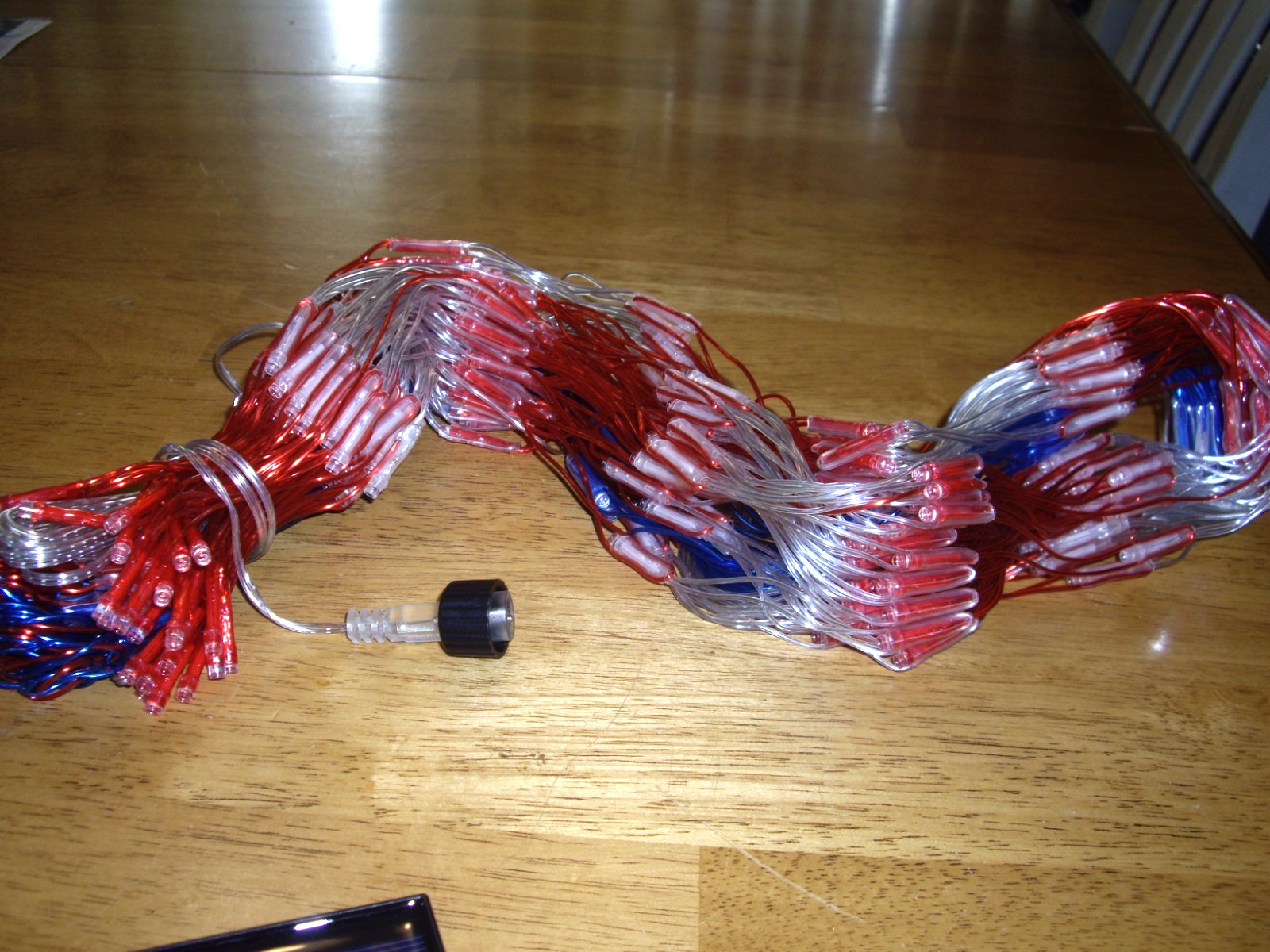 T19 Solar Red White & Blue String Fairy? Lights Rohs Control Patriotic July 4th gallery